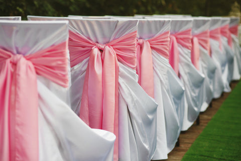 Stuhlhussen für Hochzeiten und Empfänge
