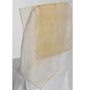 Nœud de chaise en organza beige