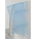 Nœud de chaise en organza bleu ciel