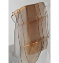 Nœud de chaise en organza chocolat