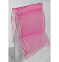 Nœud de chaise en organza fuchsia