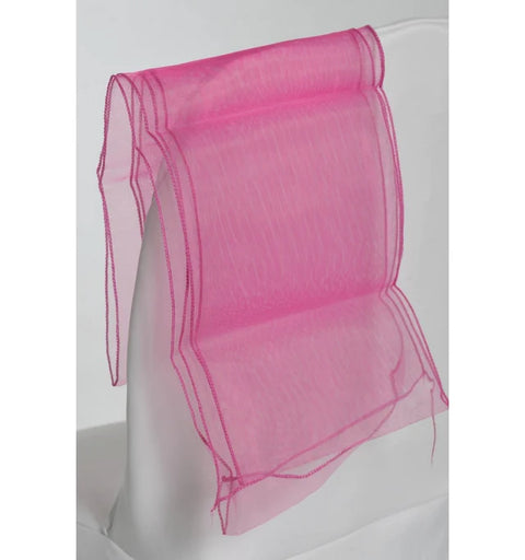 Nœud de chaise en organza fuchsia
