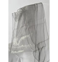 Nœud de chaise en organza gris clair