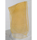 Nœud de chaise en organza jaune or