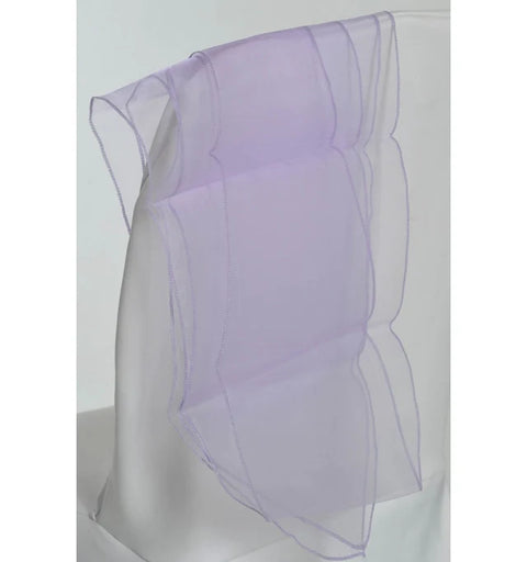 Nœud de chaise en organza parme