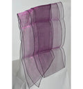 Nœud de chaise en organza violet prune