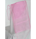 Nœud de chaise en organza rose bonbon