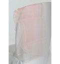 Nœud de chaise en organza rose pastel
