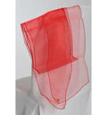 Nœud de chaise en organza rouge vif