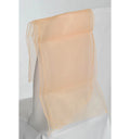 Nœud de chaise en organza saumon
