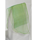 Nœud de chaise en organza vert gazon