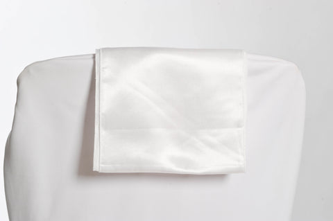 Nœud de chaise en satin blanc