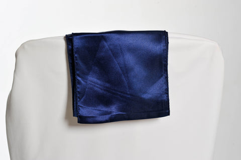 Nœud de chaise en satin bleu navy