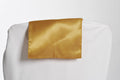 Nœud de chaise en satin jaune or