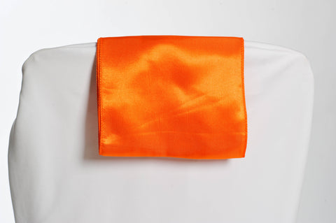 Nœud de chaise en satin orange