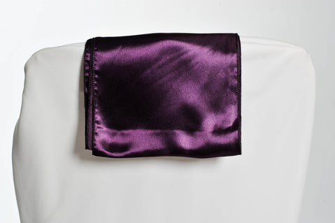 Nœud de chaise en satin prune