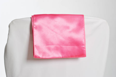 Nœud de chaise en satin rose bonbon