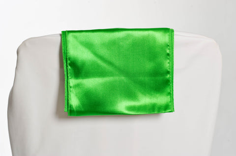 Nœud de chaise en satin vert gazon