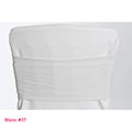 Bandeau de chaise en lycra blanc