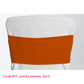 Bandeau de chaise en lycra corail