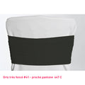 Bandeau de chaise en lycra gris très foncé