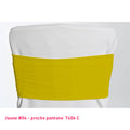 Bandeau de chaise en lycra jaune vif
