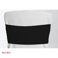 Bandeau de chaise en lycra noir