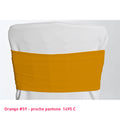 Bandeau de chaise en lycra orange