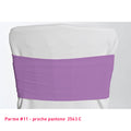 Bandeau de chaise en lycra parme