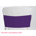 Bandeau de chaise en lycra prune