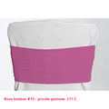 Bandeau de chaise en lycra rose bonbon