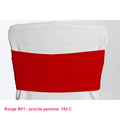 Bandeau de chaise en lycra rouge