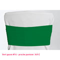 Bandeau de chaise en lycra vert gazon