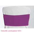 Bandeau de chaise en lycra violet