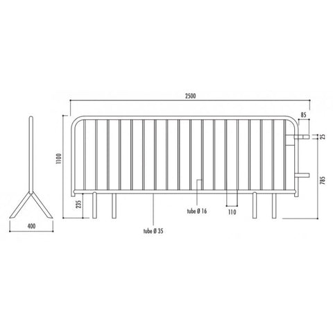 Crowd-Control Barrier Cover
