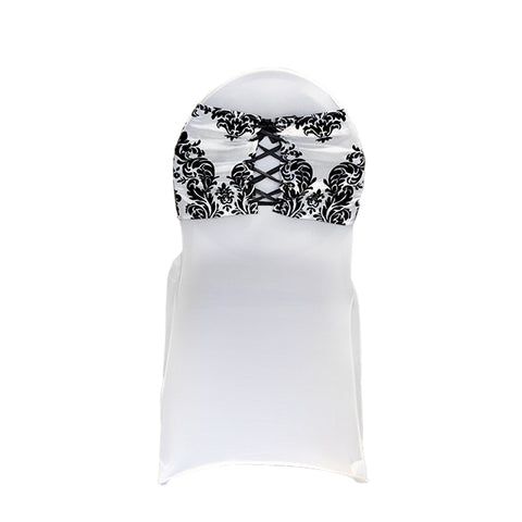 Bandeau de chaise façon corset baroque