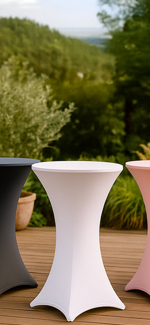 Premium 210 gsm cocktail table covers