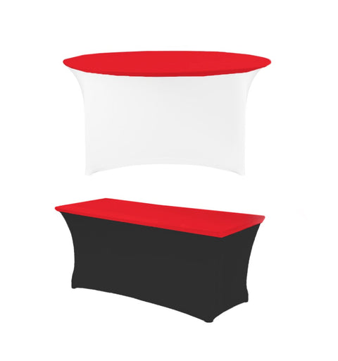 Housse de plateau de table rouge vif