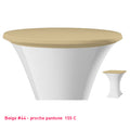 Housse de plateau mange-debout beige