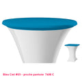 Housse de plateau mange-debout bleu ciel