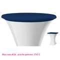Housse de plateau mange-debout bleu navy