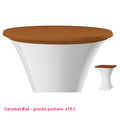 Housse de plateau mange-debout caramel