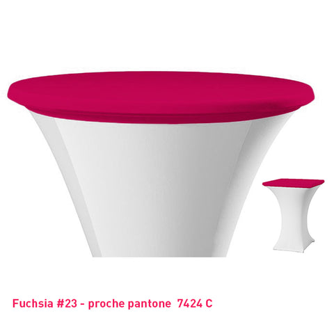 Housse de plateau mange-debout fuchsia