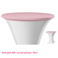 Housse de plateau mange-debout rose pâle