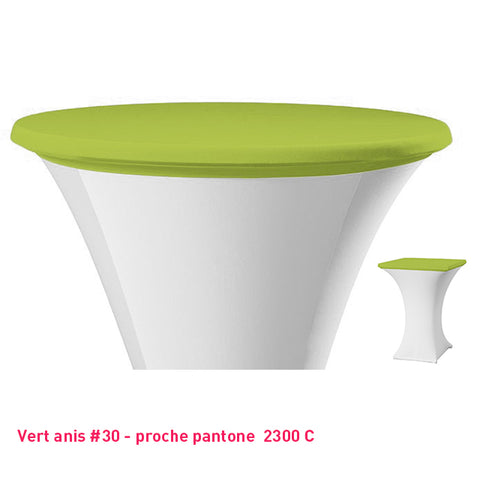 Housse de plateau mange-debout vert anis