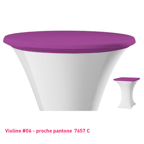 Housse de plateau mange-debout violine