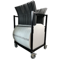 Chariot de transport pour mange-debout de 80cm de diamètre