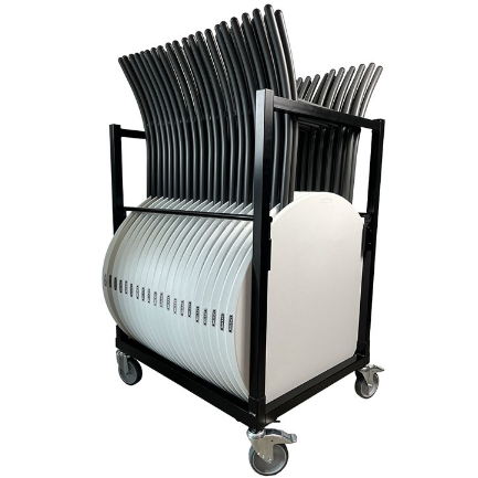 Chariot de transport pour mange-debout de 80cm de diamètre