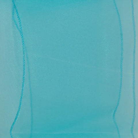 Chemin de Table en Organza turquoise