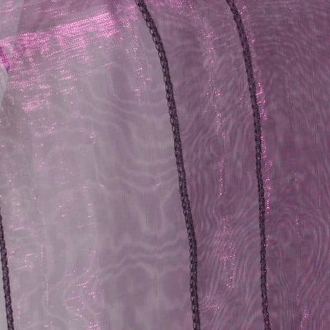 Chemin de Table en Organza violet prune